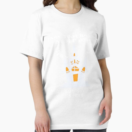 Park your brooms at the door and come sit for a spell white house T-Shirt