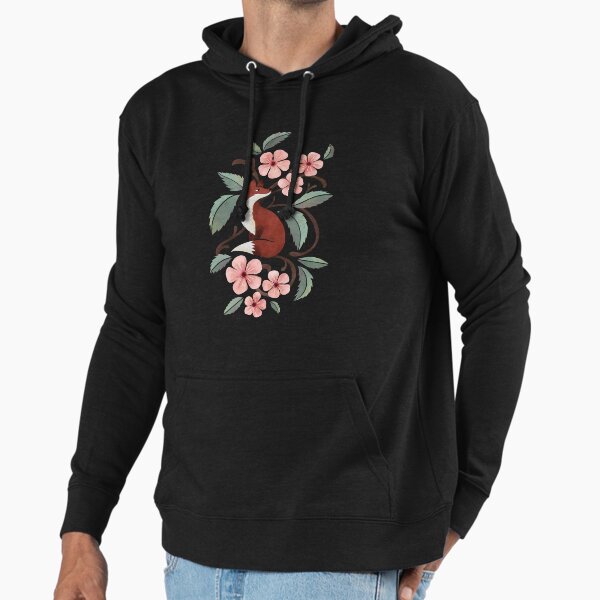 Fox in Cherry Blossoms Hoodie