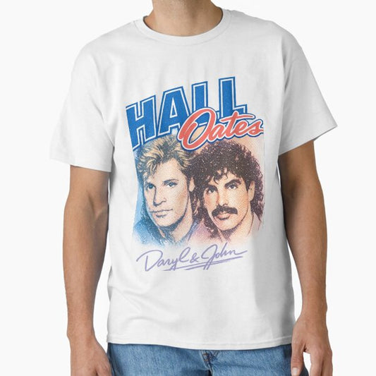 Hall & Oates Retro Pop Duo Tribute Design T-Shirt