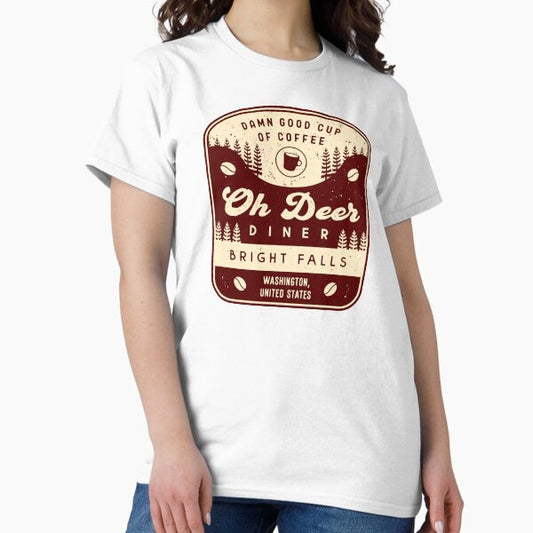 Oh Deer Diner Emblem T-Shirt