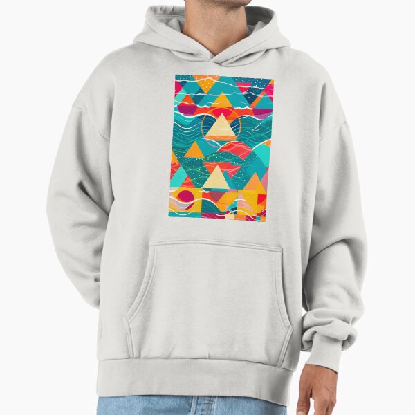 Abstract Mountains and River Hoodie