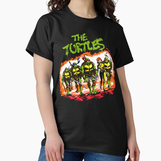 Vintage The Ninja Turtles Superhero Cartoon Movie T-Shirt