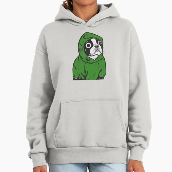 Boston Terrier Green Hoodie Hoodie