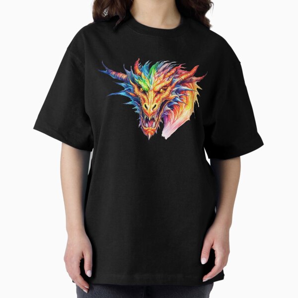Chroma-Dragon: Fantastic Creature with Vibrant Colors T-Shirt