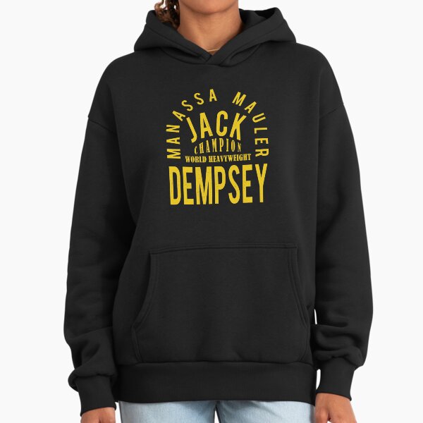 Jack Dempsey known as the "Manassa Mauler" in yellow Hoodie