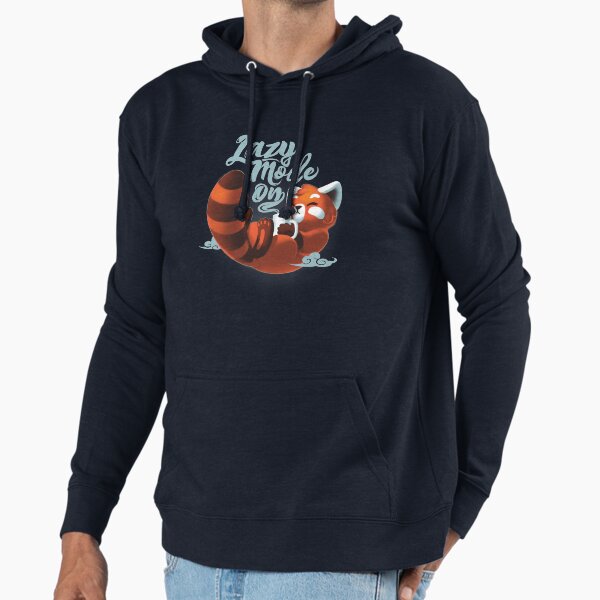 Lazy mode ON - Cute Red Panda - Fluffy Coffe Animal Hoodie