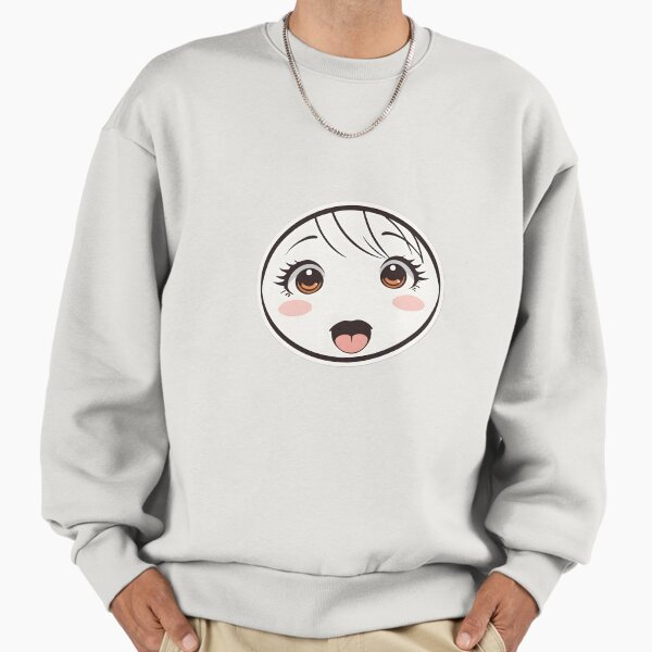 Minimal Anime Face Line Art – Expressive Minimalist Character Design - 4 Sweatshirt