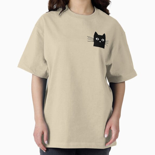 Black Cat Face T-Shirt