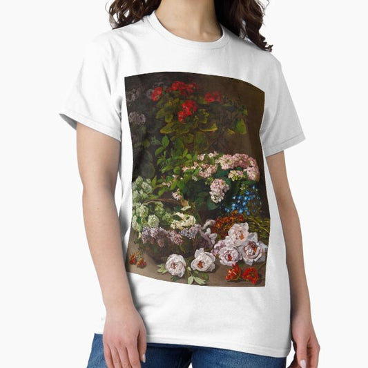 CLAUDE MONET HD - Spring Flowers (1864) T-Shirt