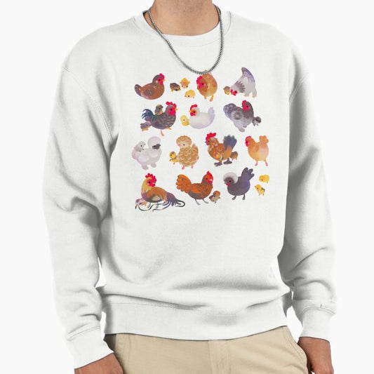 Chicken and Chick - pastel Sweatshirt