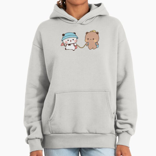 DuDu Bear and BuBu Panda on summer vacation❤️ Hoodie