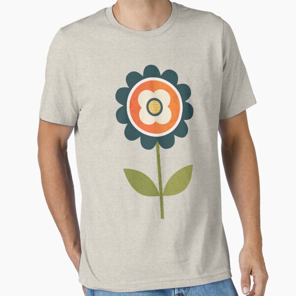 Retro Daisy - Orange and Cream T-Shirt