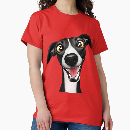 Cheeky Whippet - A Beautiful Cartoon Style Artwork T-Shirt