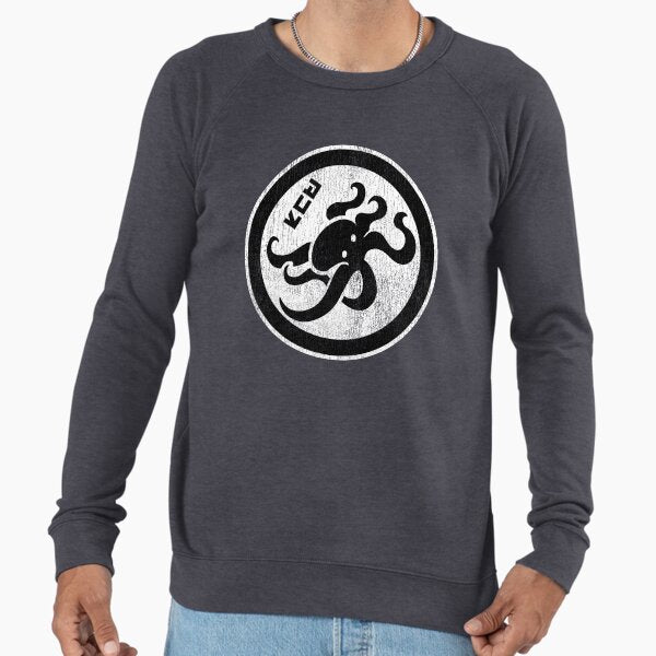 Splatoon Octopus Circle Kanji Distressed Logo Lightweight Sweatshirt