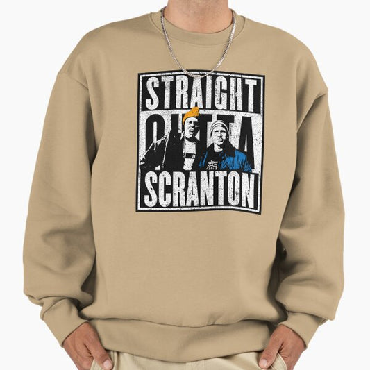 Straight Outta Scranton (Variant) - Lazy Scranton Sweatshirt
