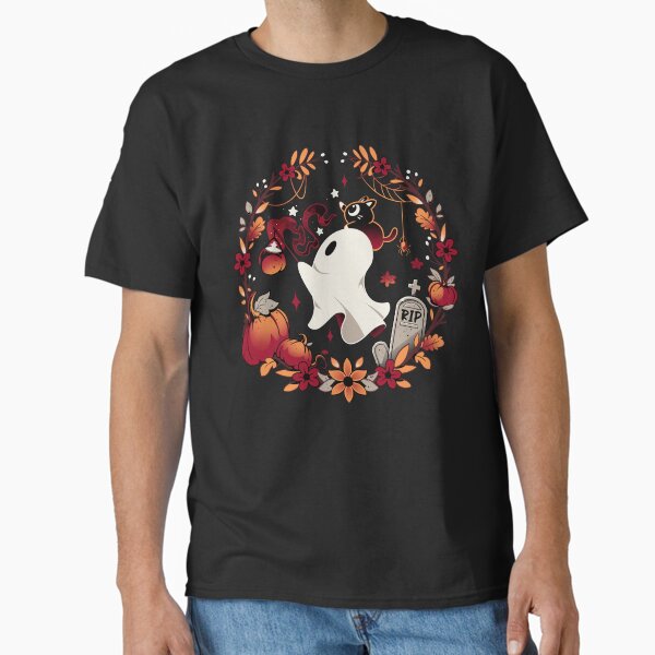Spooky Wishes - Cute Halloween Ghost T-Shirt