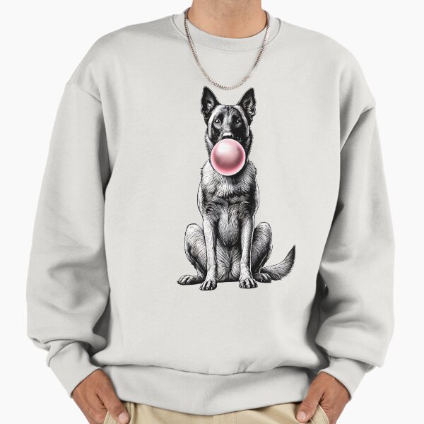 Funny Belgian Malinois Bubble Gum Vintage Dog Mom Dad Sweatshirt