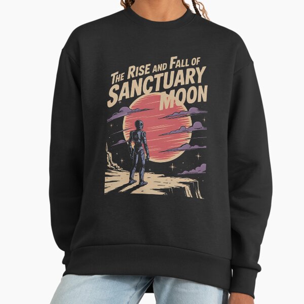 The Rise and Fall of Sanctuary Moon, Murderbot Diaries Inspired, Retro Sci-Fi Graphic Sweatshirt