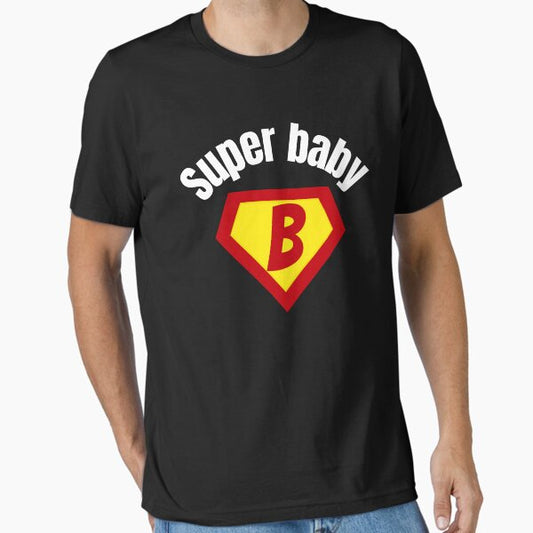 Super Baby Hero Logo – Cute Funny Superhero Infant Gift Design T-Shirt