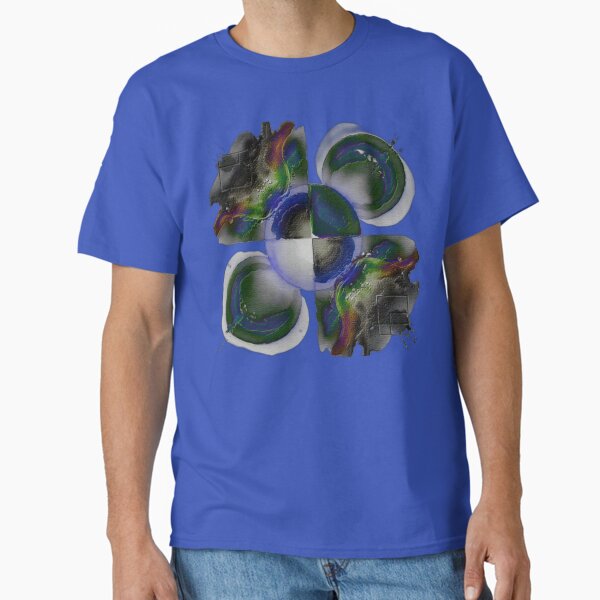 Emotional drips dark electrize 2 colorful geometric abstract design br T-Shirt