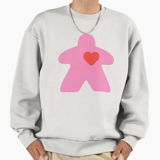 Meeple Love - pink Sweatshirt