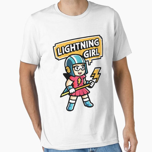 Lightning Girl Striking With Power And Speed T-Shirt