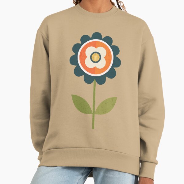 Retro Daisy - Orange and Cream Sweatshirt