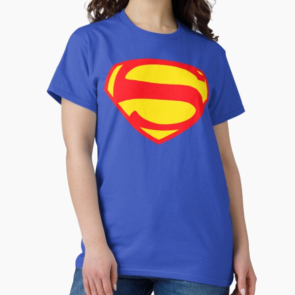 George Reeves Large Vintage Classic Superhero Shield Logo T-Shirt