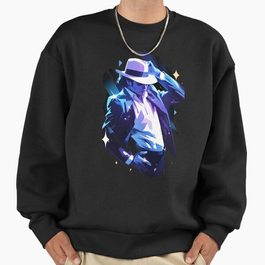 Popstar with White Fedora - Pop Music Sweatshirt