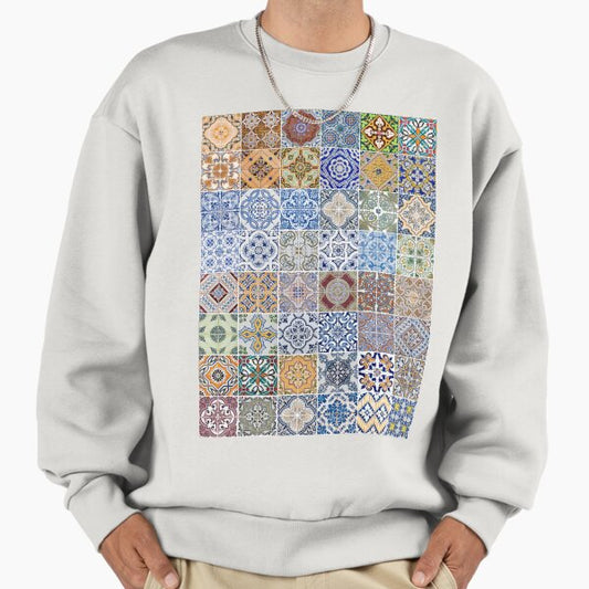 Set of 48 ceramic tiles patterns Sweatshirt